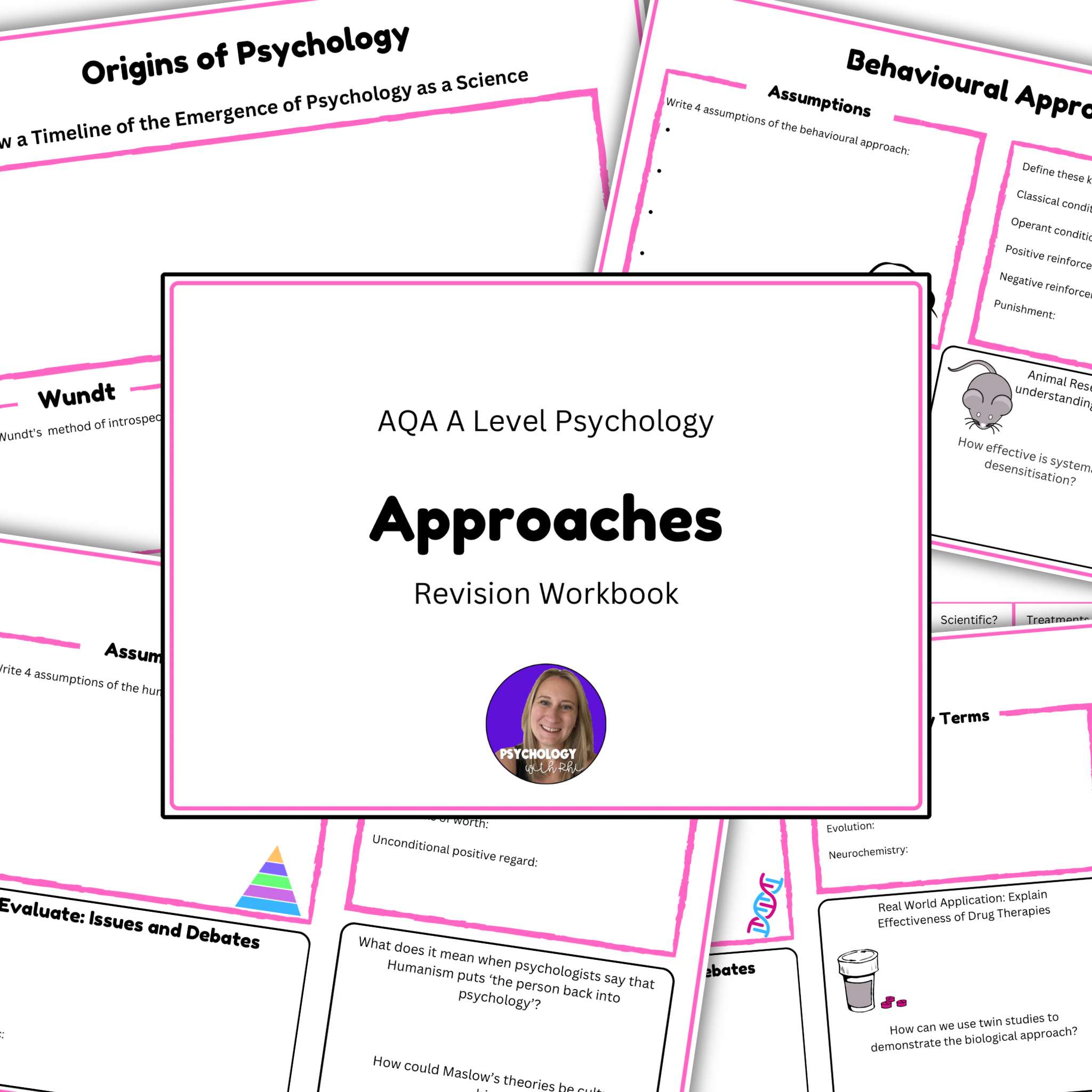 Approaches Revision Workbook | A Level Psychology (AQA) OLD SPEC