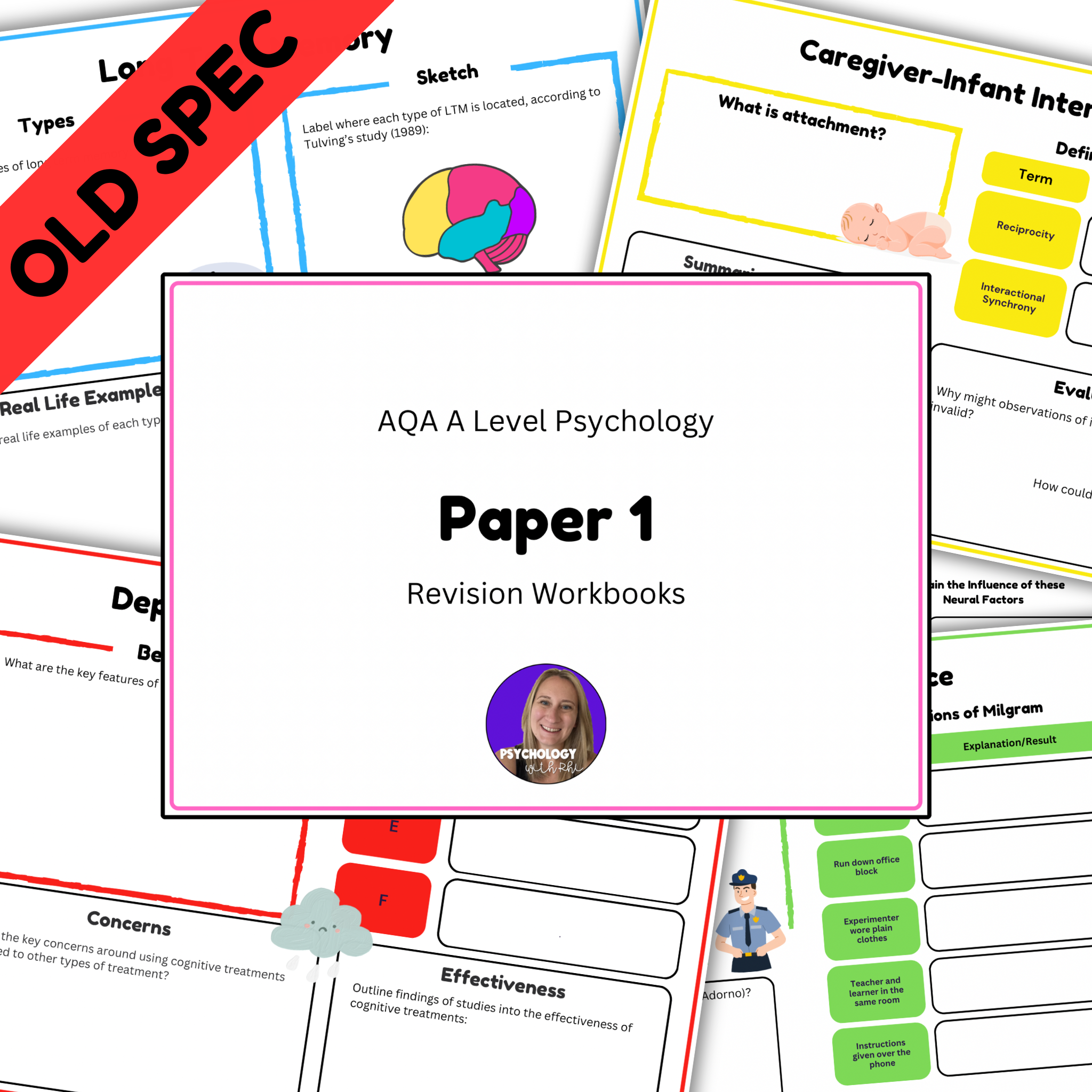 Paper 1 Workbooks | A Level Psychology (AQA) OLD SPEC