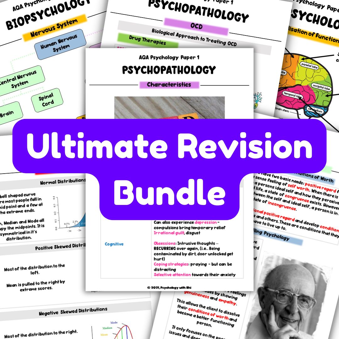 Ultimate Revision Bundle | A Level Psychology (AQA) OLD SPEC