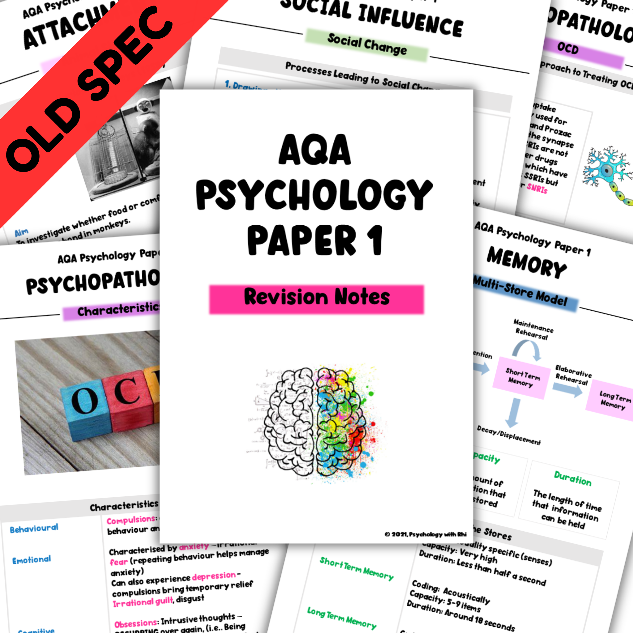 Paper 1 Revision Notes | A Level Psychology (AQA) OLD SPEC