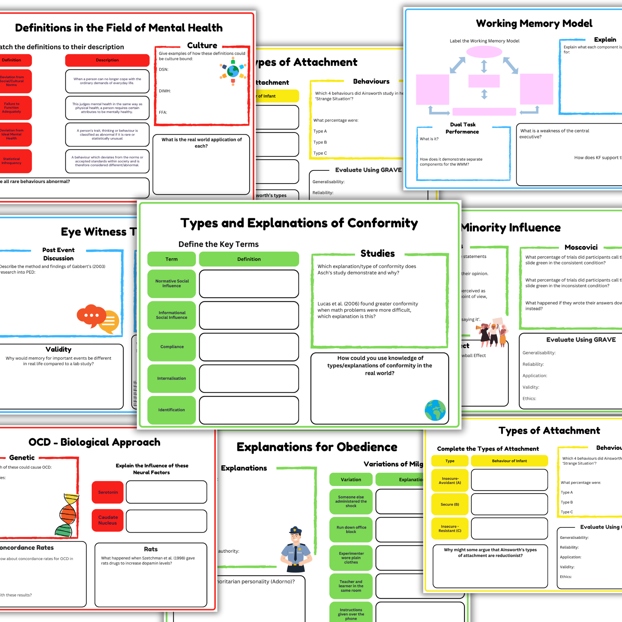 Paper 1 Workbooks | A Level Psychology (AQA)